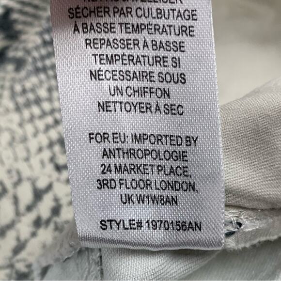 Current Air by Anthropologie Lela Snake Printed Straight Leg Pants  -  Size: M - Picture 15 of 16